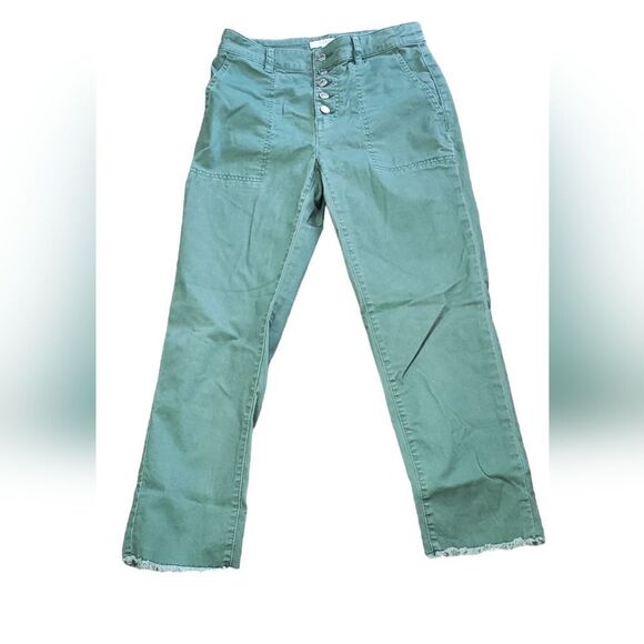 Ann Taylor Loft Green Cargo Pants - Picture 1 of 7
